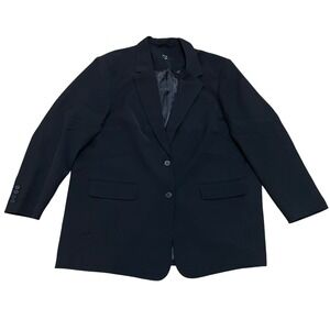 Gap Women's XXL Tall 365 Blazer Black Two Button Classic Professional Workwear